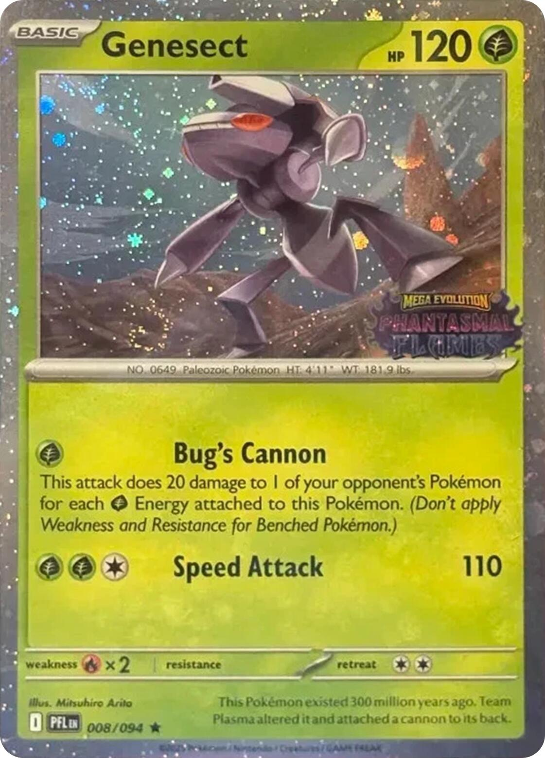 Genesect (008/094) (Cosmos Holo) (Best Buy Exclusive) [Miscellaneous Cards] | Gear Gaming Bentonville