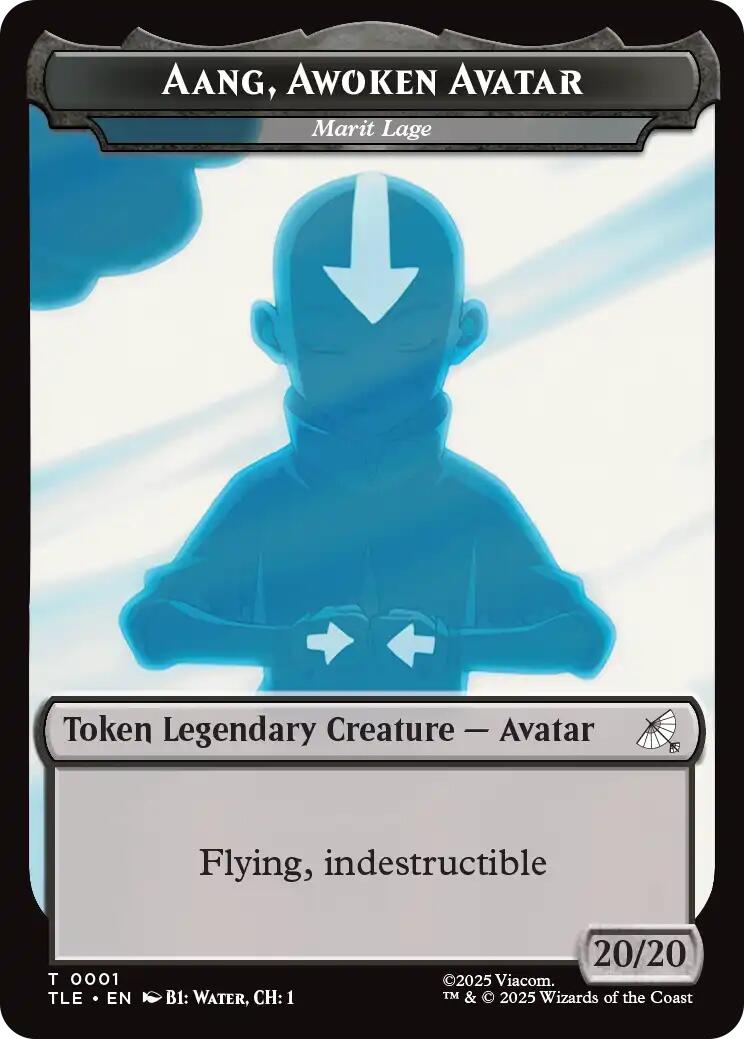 Aang, Awoken Avatar - Marit Lage // Treasure Double-Sided Token [Avatar: The Last Airbender: Eternal-Legal Tokens] | Gear Gaming Bentonville