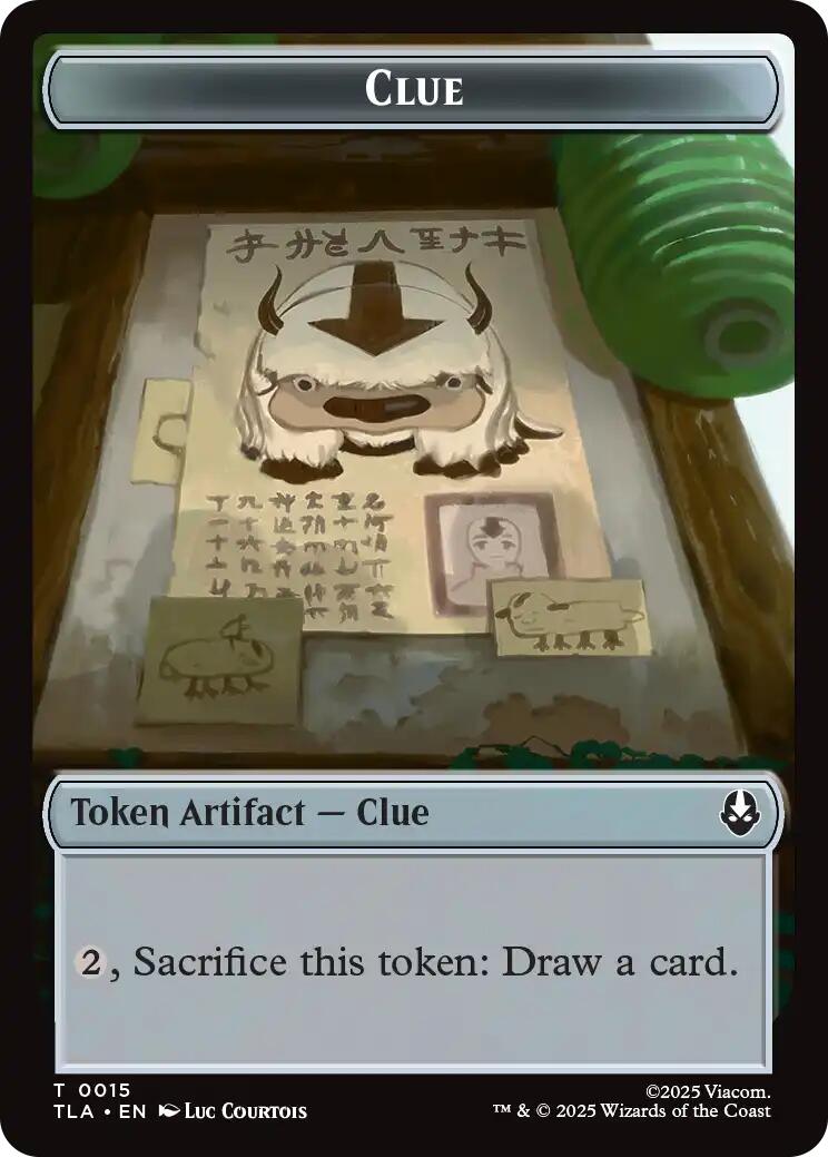 Ally (0004) // Clue (0015) Double-Sided Token [Avatar: The Last Airbender Tokens] | Gear Gaming Bentonville