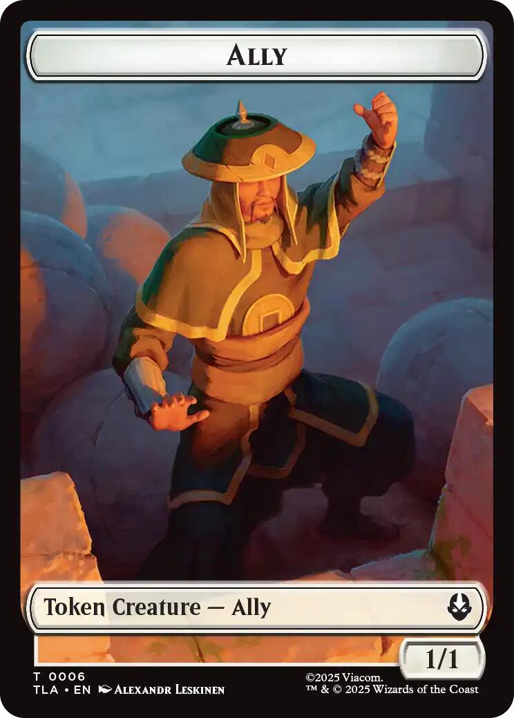 Ally (0006) // Clue (0017) Double-Sided Token [Avatar: The Last Airbender Tokens] | Gear Gaming Bentonville