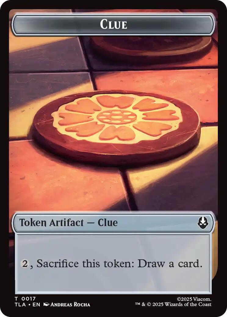 Ally (0006) // Clue (0017) Double-Sided Token [Avatar: The Last Airbender Tokens] | Gear Gaming Bentonville