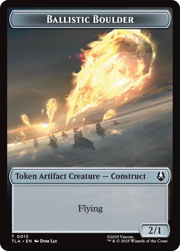 Ballistic Boulder // Soldier (0011) Double-Sided Token [Avatar: The Last Airbender Tokens] | Gear Gaming Bentonville