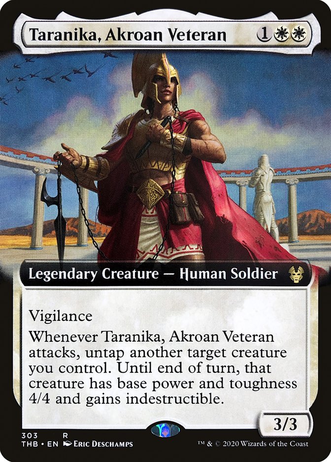 Taranika, Akroan Veteran (Extended Art) [Theros Beyond Death] | Gear Gaming Bentonville