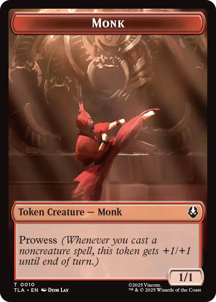 Monk // Food (0021) Double-Sided Token [Avatar: The Last Airbender Tokens] | Gear Gaming Bentonville