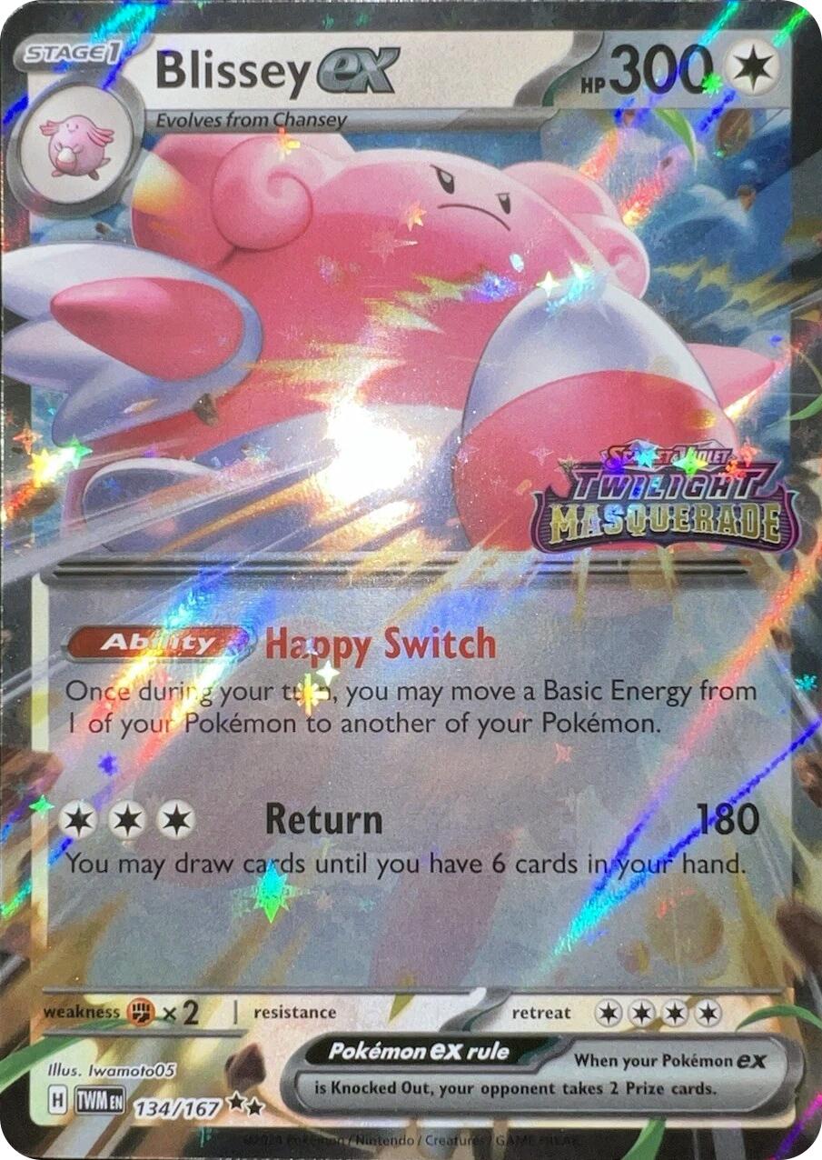 Blissey ex (134/167) (Cosmos Holo) [Scarlet & Violet: Twilight Masquerade] | Gear Gaming Bentonville