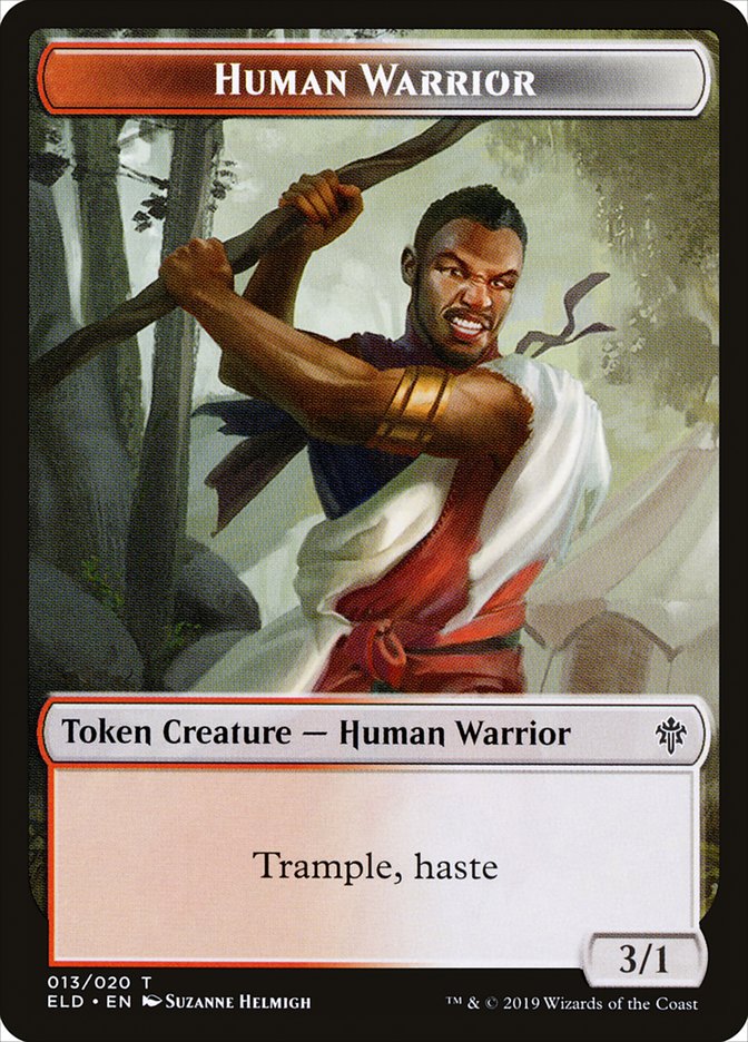 Human Warrior Token [Throne of Eldraine Tokens] | Gear Gaming Bentonville