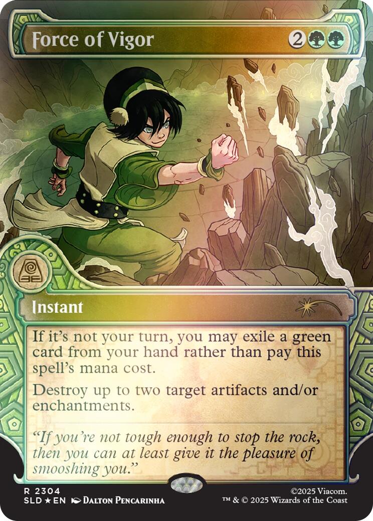 Force of Vigor (Rainbow Foil) [Secret Lair Drop Series] | Gear Gaming Bentonville