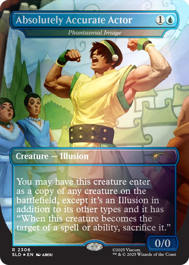 Absolutely Accurate Actor - Phantasmal Image (Rainbow Foil) [Secret Lair Drop Series] | Gear Gaming Bentonville