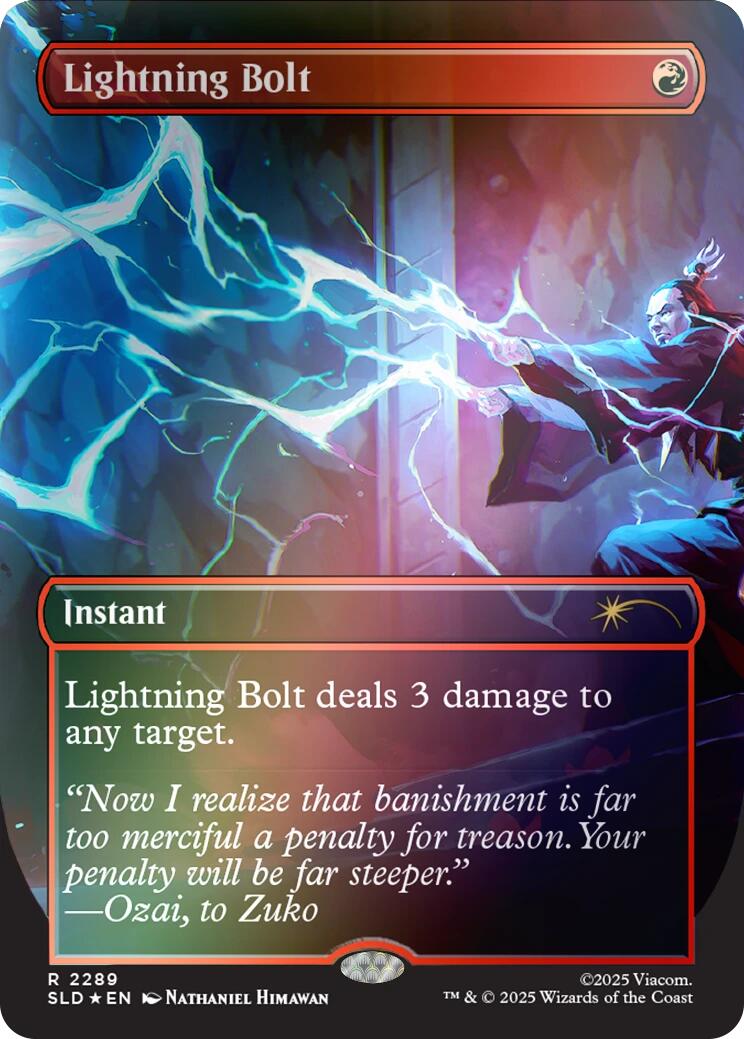 Lightning Bolt (2289) (Rainbow Foil) [Secret Lair Drop Series] | Gear Gaming Bentonville