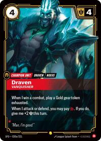 Draven - Vanquisher (Alternate Art) [Spiritforged] | Gear Gaming Bentonville