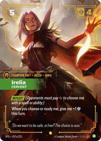 Irelia - Fervent (Alternate Art) [Spiritforged] | Gear Gaming Bentonville