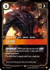 Lucian - Merciless (Alternate Art) (113a/221) [Spiritforged] | Gear Gaming Bentonville