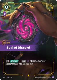 Seal of Discord (Overnumbered) (234/221) [Spiritforged] | Gear Gaming Bentonville