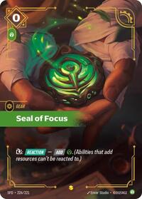Seal of Focus (Overnumbered) [Spiritforged] | Gear Gaming Bentonville