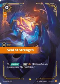 Seal of Strength (Overnumbered) [Spiritforged] | Gear Gaming Bentonville