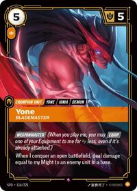 Yone - Blademaster (116/221) [Spiritforged] | Gear Gaming Bentonville