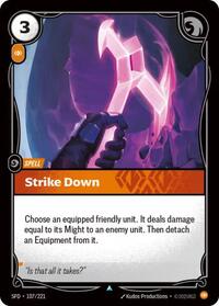 Strike Down (107/221) [Spiritforged] | Gear Gaming Bentonville