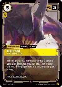 Rek'Sai - Swarm Queen (170/221) [Spiritforged] | Gear Gaming Bentonville