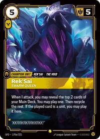Rek'Sai - Swarm Queen (Alternate Art) [Spiritforged] | Gear Gaming Bentonville