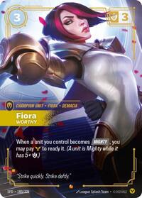 Fiora - Worthy (180/221) [Spiritforged] | Gear Gaming Bentonville
