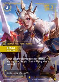 Fiora - Worthy (Alternate Art) (180a/221) [Spiritforged] | Gear Gaming Bentonville