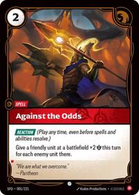 Against the Odds (001/221) [Spiritforged] | Gear Gaming Bentonville