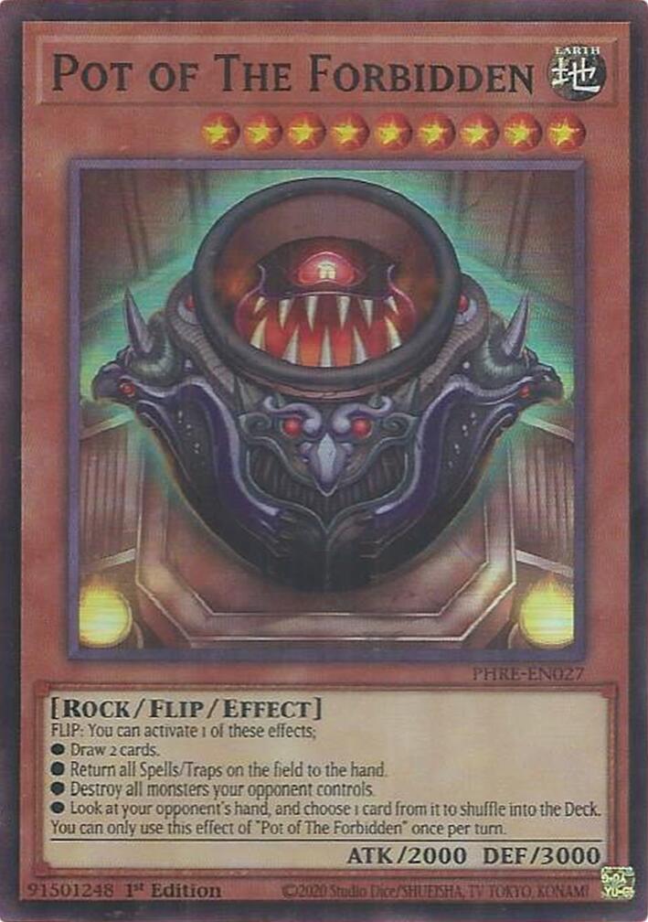 Pot of The Forbidden (Super Rare) [PHRE-EN027] Super Rare | Gear Gaming Bentonville