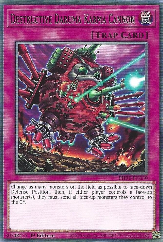 Destructive Daruma Karma Cannon [PHRE-EN030] Rare | Gear Gaming Bentonville