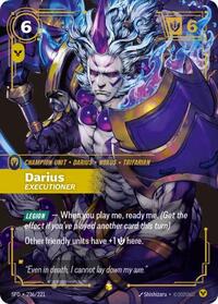 Darius - Executioner (Overnumbered) (236/221) [Spiritforged] | Gear Gaming Bentonville