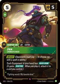 Jax - Unmatched (054/221) [Spiritforged] | Gear Gaming Bentonville