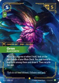 Ornn - Blacksmith (Alternate Art) (058a/221) [Spiritforged] | Gear Gaming Bentonville