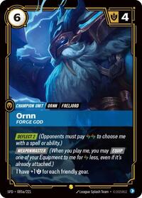 Ornn - Forge God (Alternate Art) (085a/221) [Spiritforged] | Gear Gaming Bentonville