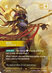 Azir - Sovereign (177/221) [Spiritforged] | Gear Gaming Bentonville