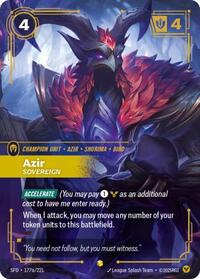 Azir - Sovereign (Alternate Art) (177a/221) [Spiritforged] | Gear Gaming Bentonville