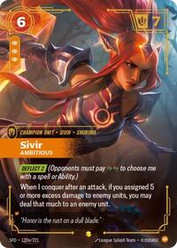 Sivir - Ambitious (Alternate Art) (120a/221) [Spiritforged] | Gear Gaming Bentonville