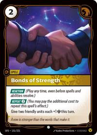 Bonds of Strength (151/221) [Spiritforged] | Gear Gaming Bentonville