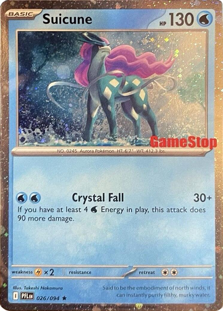 Suicune (024/131) (Cosmos Holo) (GameStop Exclusive) [Miscellaneous Cards] | Gear Gaming Bentonville