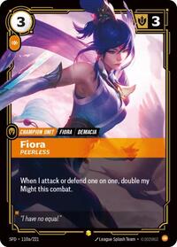 Fiora - Peerless (Alternate Art) [Spiritforged] | Gear Gaming Bentonville