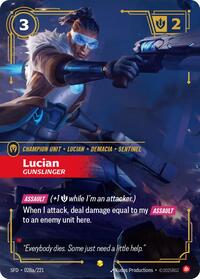 Lucian - Gunslinger (Alternate Art) (028a/221) [Spiritforged] | Gear Gaming Bentonville
