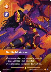 Sivir - Battle Mistress (Overnumbered) (250/221) [Spiritforged] | Gear Gaming Bentonville