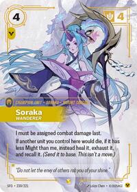 Soraka - Wanderer (Overnumbered) (239/221) [Spiritforged] | Gear Gaming Bentonville