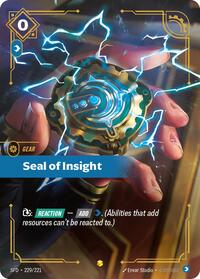 Seal of Insight (Overnumbered) [Spiritforged] | Gear Gaming Bentonville