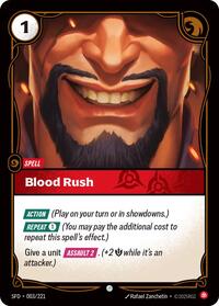 Blood Rush (003/221) [Spiritforged] | Gear Gaming Bentonville
