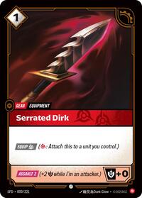 Serrated Dirk (009/221) [Spiritforged] | Gear Gaming Bentonville