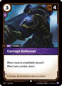 Corrupt Enforcer (123/221) [Spiritforged] | Gear Gaming Bentonville