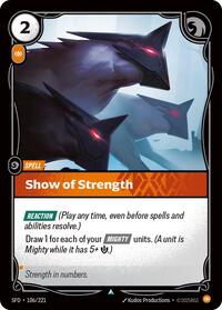 Show of Strength (106/221) [Spiritforged] | Gear Gaming Bentonville