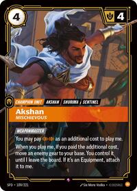 Akshan - Mischievous (109/221) [Spiritforged] | Gear Gaming Bentonville