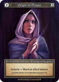 Virgin in Prayer (Foil) [Gothic] | Gear Gaming Bentonville