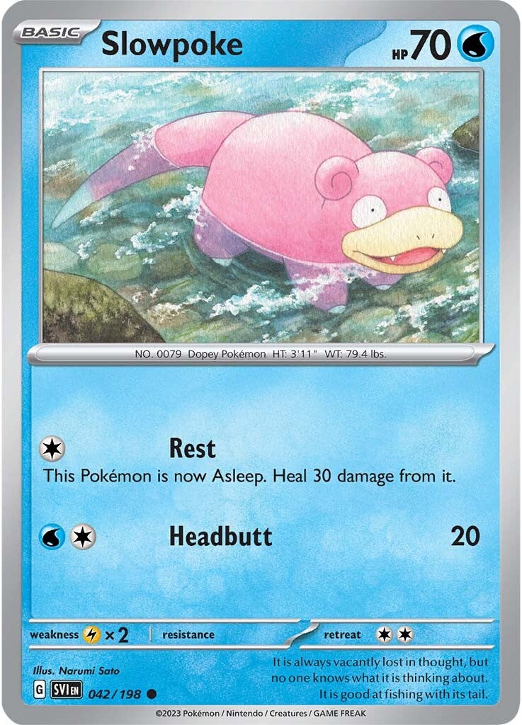 Slowpoke (042/198) [Scarlet & Violet: Base Set] | Gear Gaming Bentonville