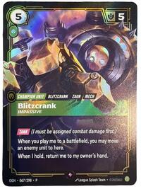 Blitzcrank - Impassive [Riftbound Organized Play Promotional Cards] | Gear Gaming Bentonville